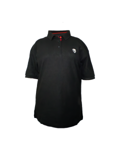 100% Cotton Women's Leadership Team SS Polo T-Shirt -Black