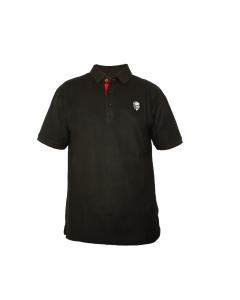 100% Cotton Men's Leadership Team SS Polo T-Shirt -Black