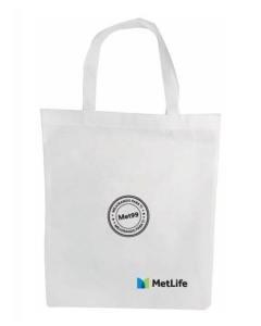 Mini bolsa ecológica termosellada FOREST Blanca