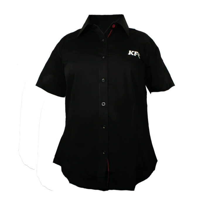 100% Cotton Women's Leadership Team SS -Shirt - Black