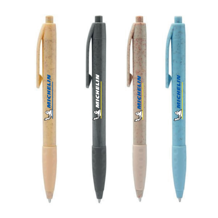 Bolígrafo Michelin fibra de trigo colores