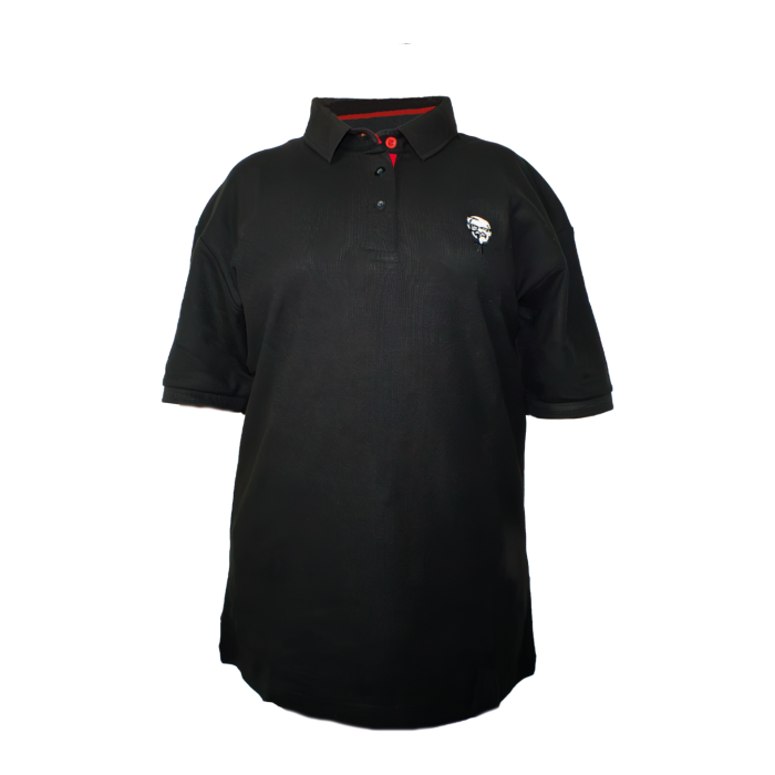 100% Cotton Women's Leadership Team SS Polo T-Shirt -Black