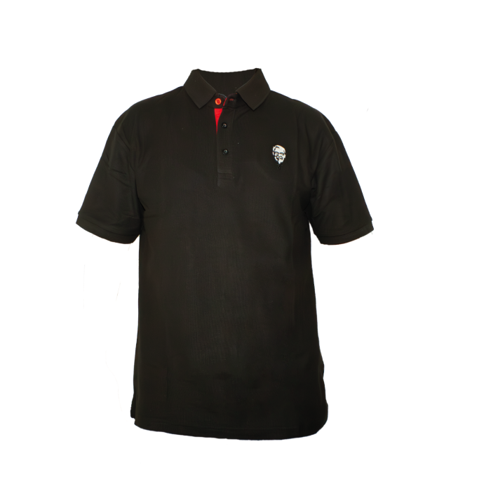 100% Cotton Men's Leadership Team SS Polo T-Shirt -Black