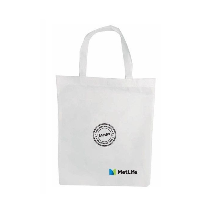 Mini bolsa ecológica termosellada FOREST Blanca