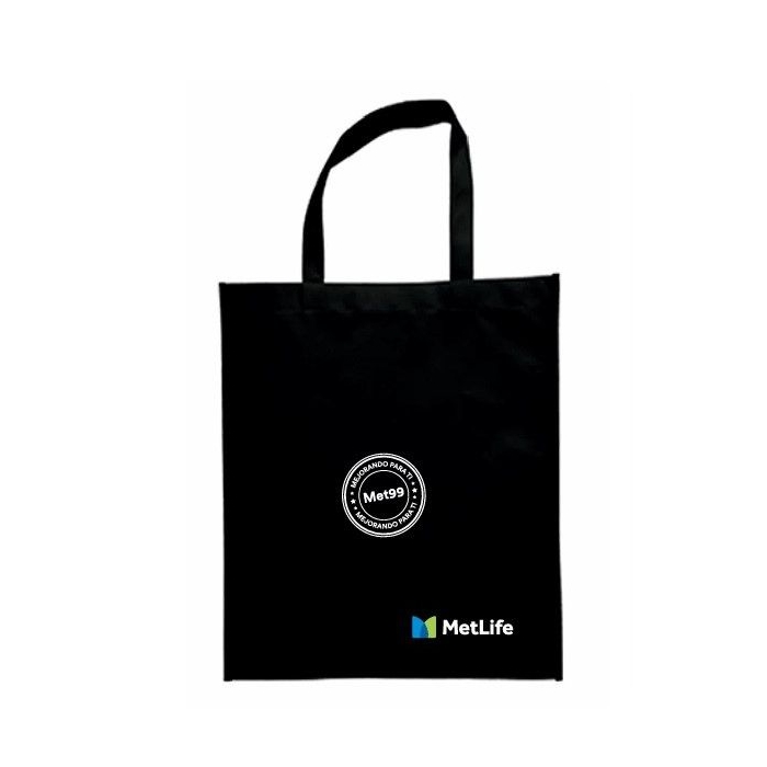 Mini bolsa ecológica termosellada FOREST Negra